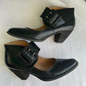 Corso Como Black Mary Janes with Big Buckle size 7M